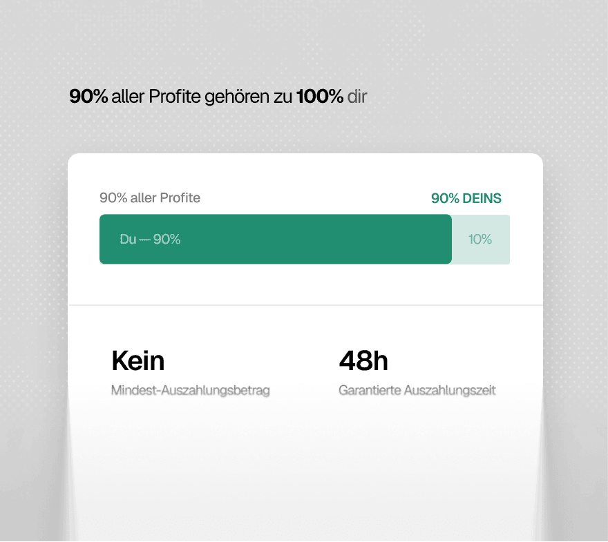 Verdienen und Auszahlen