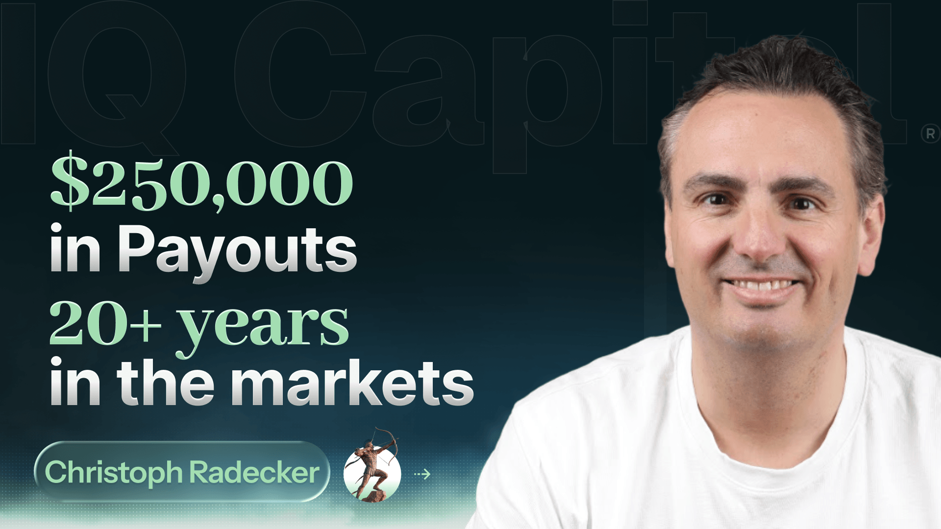 The problem with prop trading
and why Christoph Radecker built IQ Capital instead